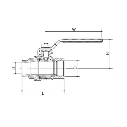 Valvole E Rubinetti Inox Valvola A Sfera Maschio Femmina Con Leva Inox